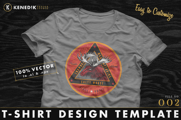 T-Shirt Design Template 002 T-Shirt Design Template 002