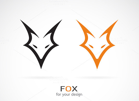 Vector Image Of An Fox Face Design Vector Image Of An Fox Face Design