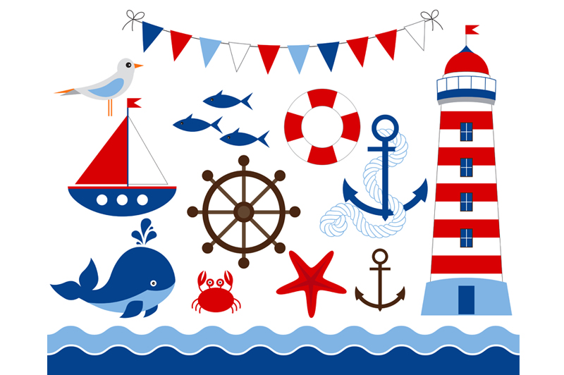the open boat lighthouse symbol digital nautical clip art illustrations on creative market the open boat lighthouse symbol digital nautical clip art illustrations on creative market