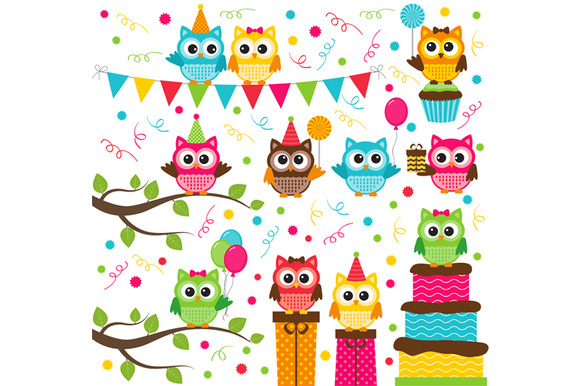 owl birthday clip art - photo #32