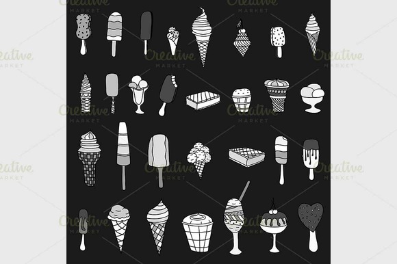 Set Of Ice-cream