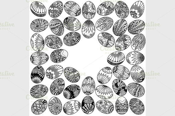 Eggs Background Pattern Eggs Background Pattern