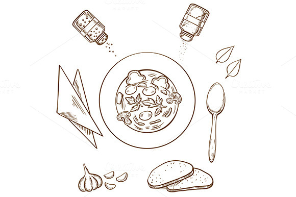 Sketch Of Dinner