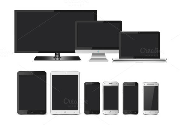 Set Of Mockups Devices.vecor