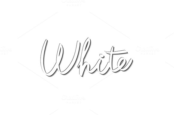 Hand-written Name Of The White Hand-written Name Of The White