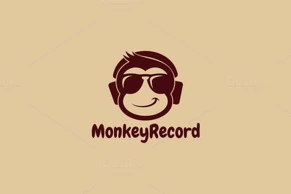 Monkey Record Logo Template Monkey Record Logo Template