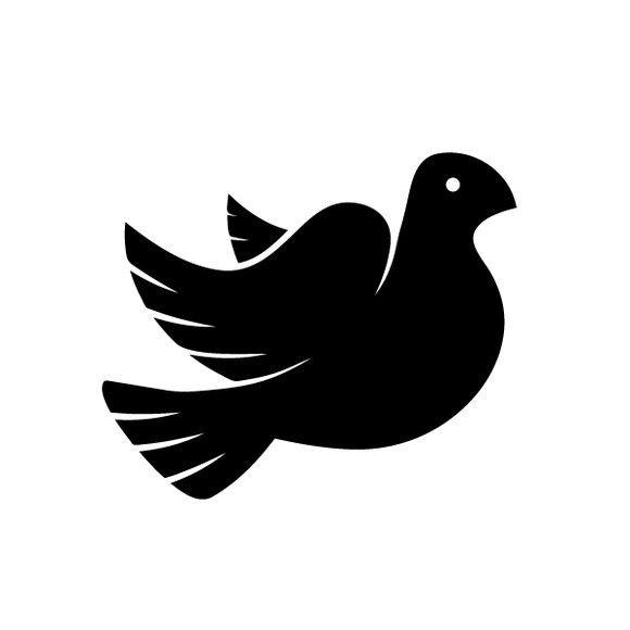 Stylized Pigeon Of Peace Icon Stylized Pigeon Of Peace Icon