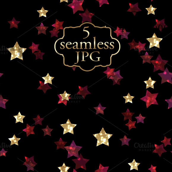 Pattern With Glitter Stars Pattern With Glitter Stars