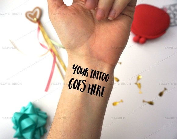 Temporary Tattoo Mockup Temporary Tattoo Mockup