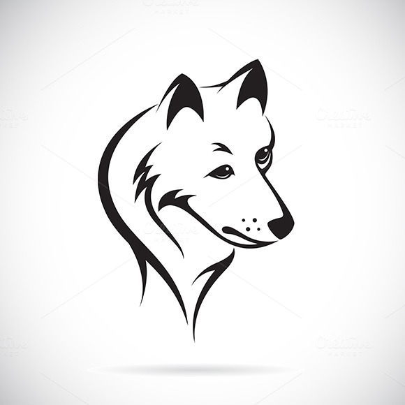 Vector Images Of Wolf Head