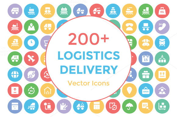 200 Logistics Delivery Vector Icons 200 Logistics Delivery Vector Icons