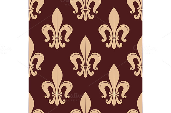 Brown And Beige Royal Pattern