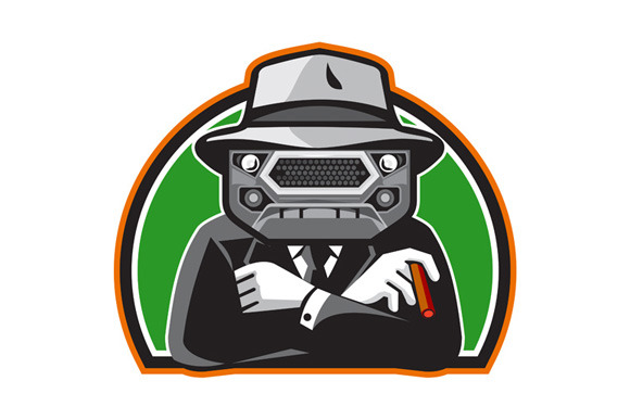 Mobster Car Grille Face Half Circle Mobster Car Grille Face Half Circle