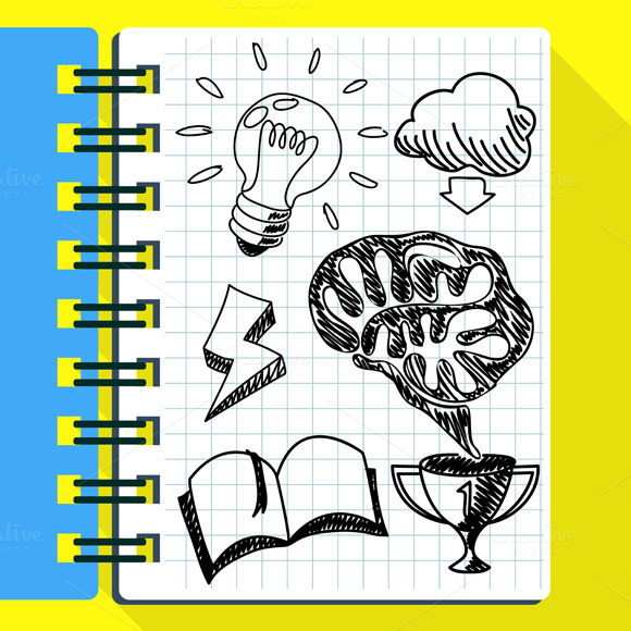 Hand Drawn New Idea In Notebook Hand Drawn New Idea In Notebook