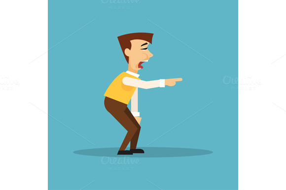 Cartoon Man With Different Emotions Cartoon Man With Different Emotions