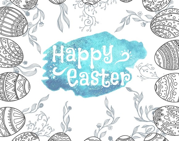 Set Of Easter Illustrations Set Of Easter Illustrations