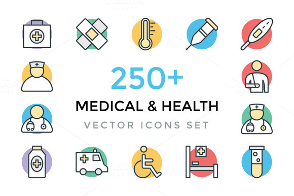 250 Medical And Health Vector Icons 250 Medical And Health Vector Icons