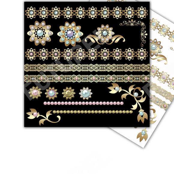 Gold And Pearls Clip Art Gold And Pearls Clip Art