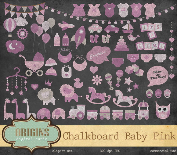 pink baby shower clipart - photo #44