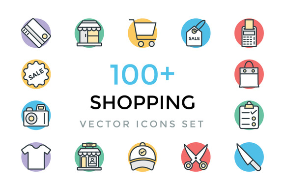 100 Shopping Vector Icons