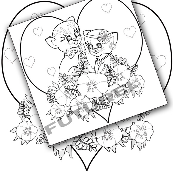 Coloring Pages For Kids Kittens