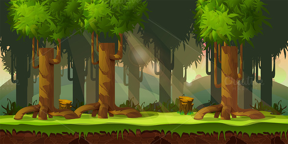 Forest Game Background Forest Game Background