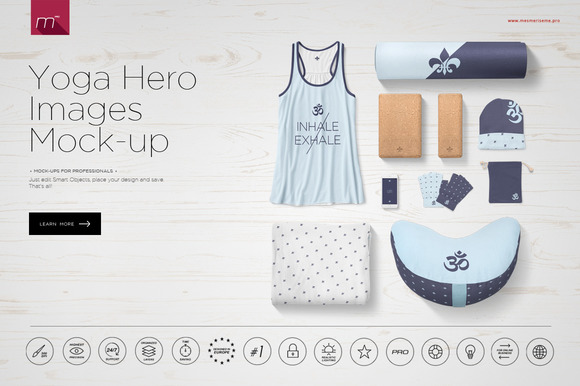 Yoga Hero Image Mock-up ~ Product Mockups on Creative Market