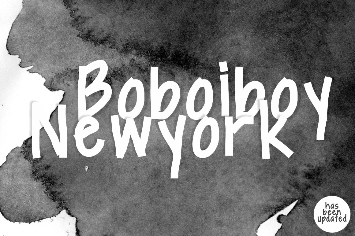 Free Boboiboy Newyork Script Fonts