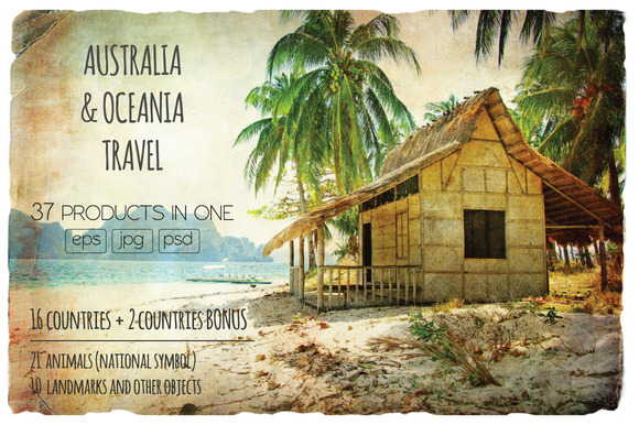 Great Australia Oceania Travel Set Great Australia Oceania Travel Set