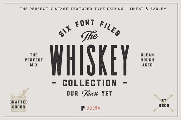 The Whiskey Font Collection - Display