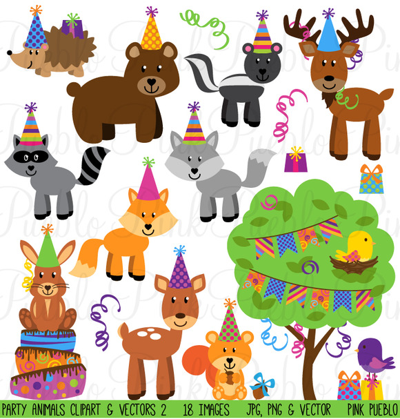 clipart party animals - photo #5