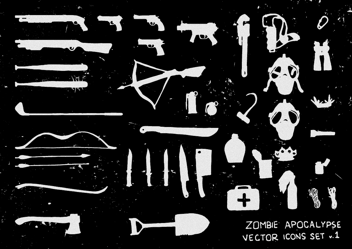 Zombie Apocalypse Vector Set ~ Illustrations on Creative Market