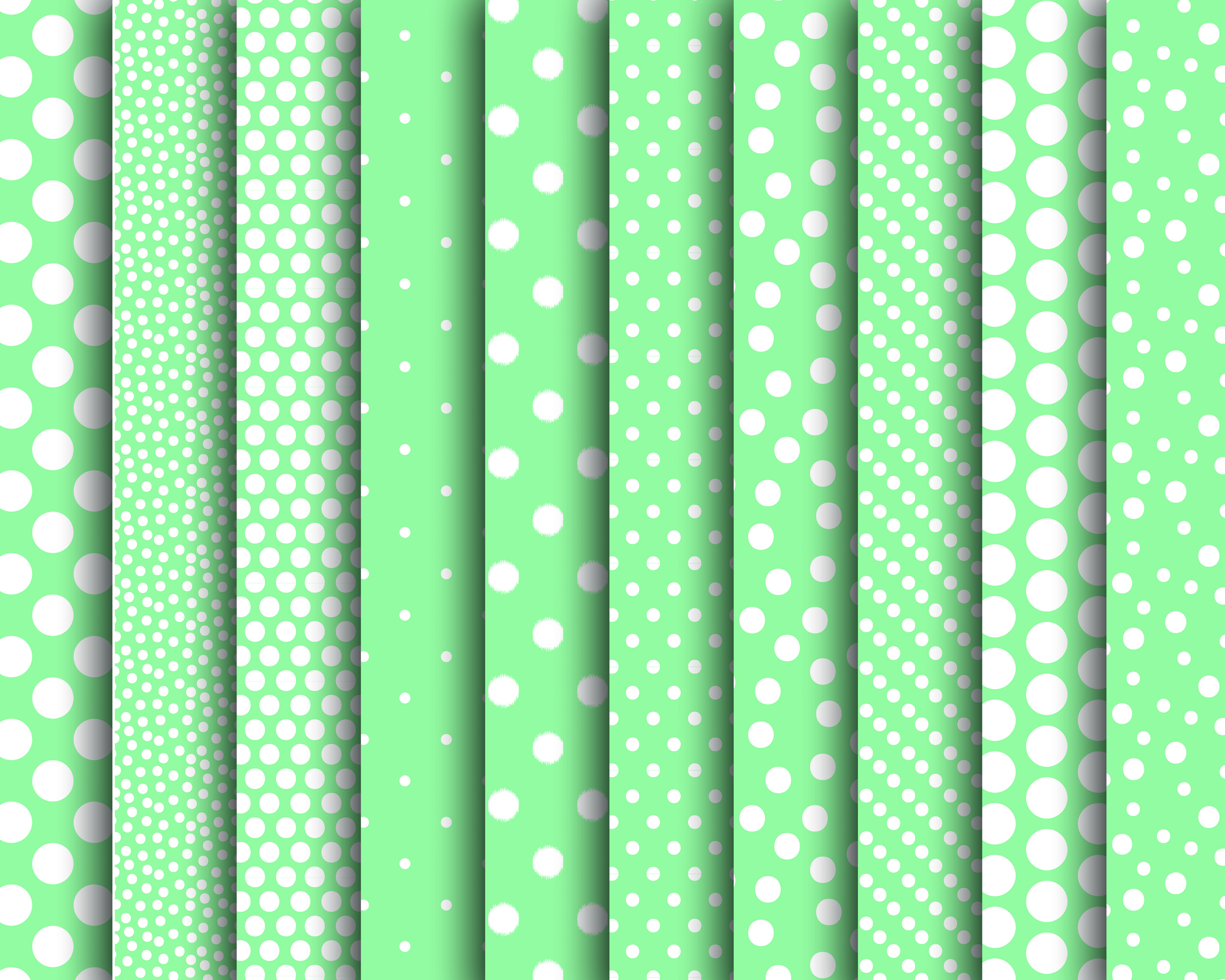 Mint Green Digital Polka Dot Papers Patterns on Creative Market