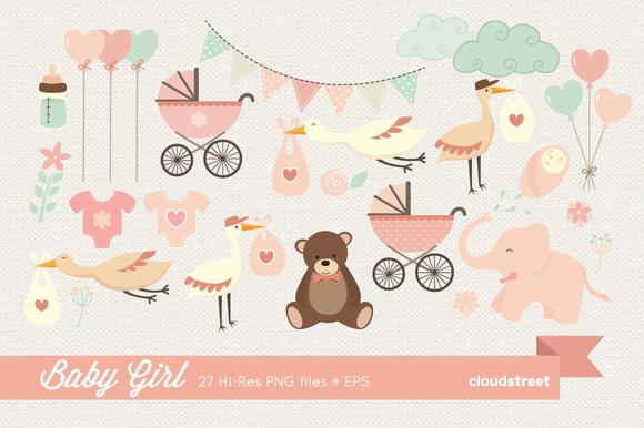 clipart new baby girl - photo #50