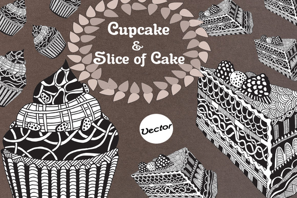 Cupcake Slice Of Cake Drawing Cupcake Slice Of Cake Drawing