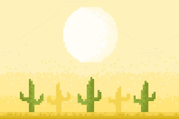 Desert Pixel Art Desert Pixel Art