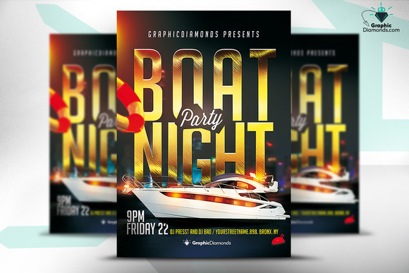 free boat ride flyer templates free download