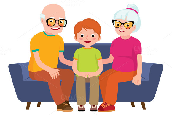 Grandparents Clip Art » Designtube - Creative Design Content