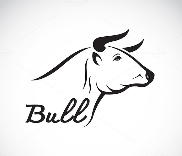 Vector Image Of An Bull Head Vector Image Of An Bull Head