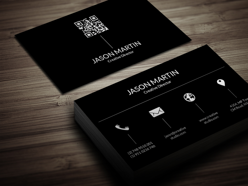 Dual Corporate Business Card ~ Business Card Templates on Creative Market