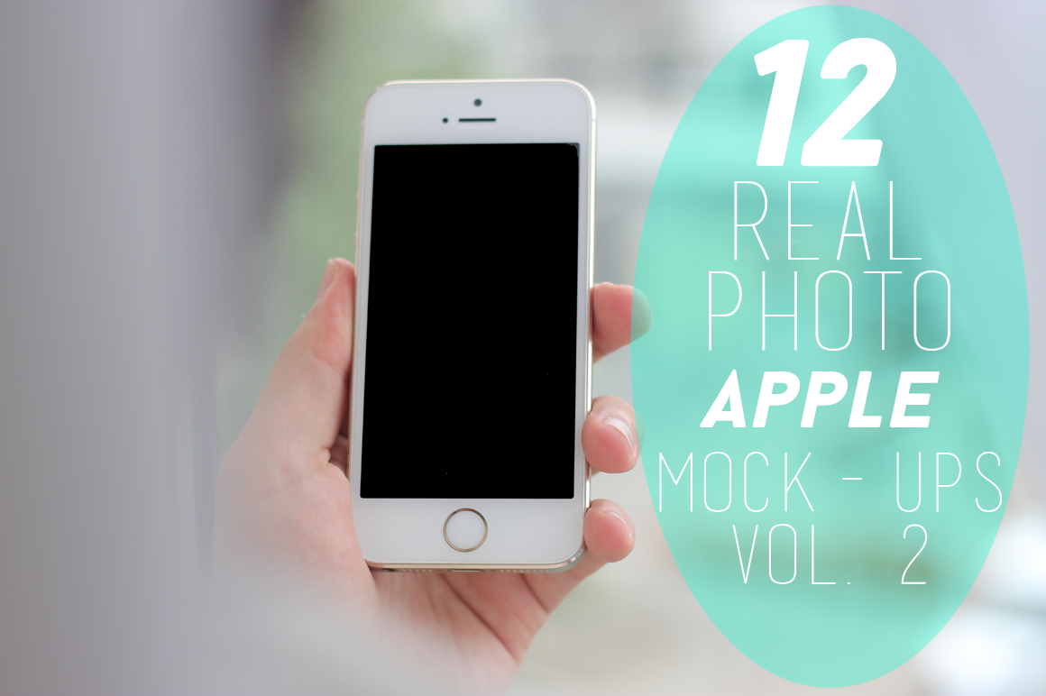 Download 12 Real Photo Apple Mock-ups Vol. 2 ~ Product Mockups on ...