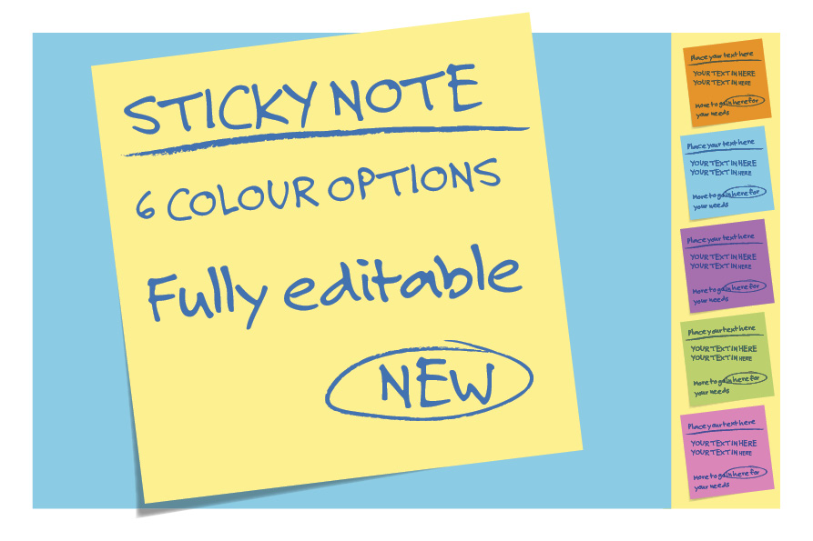 new sticky notes