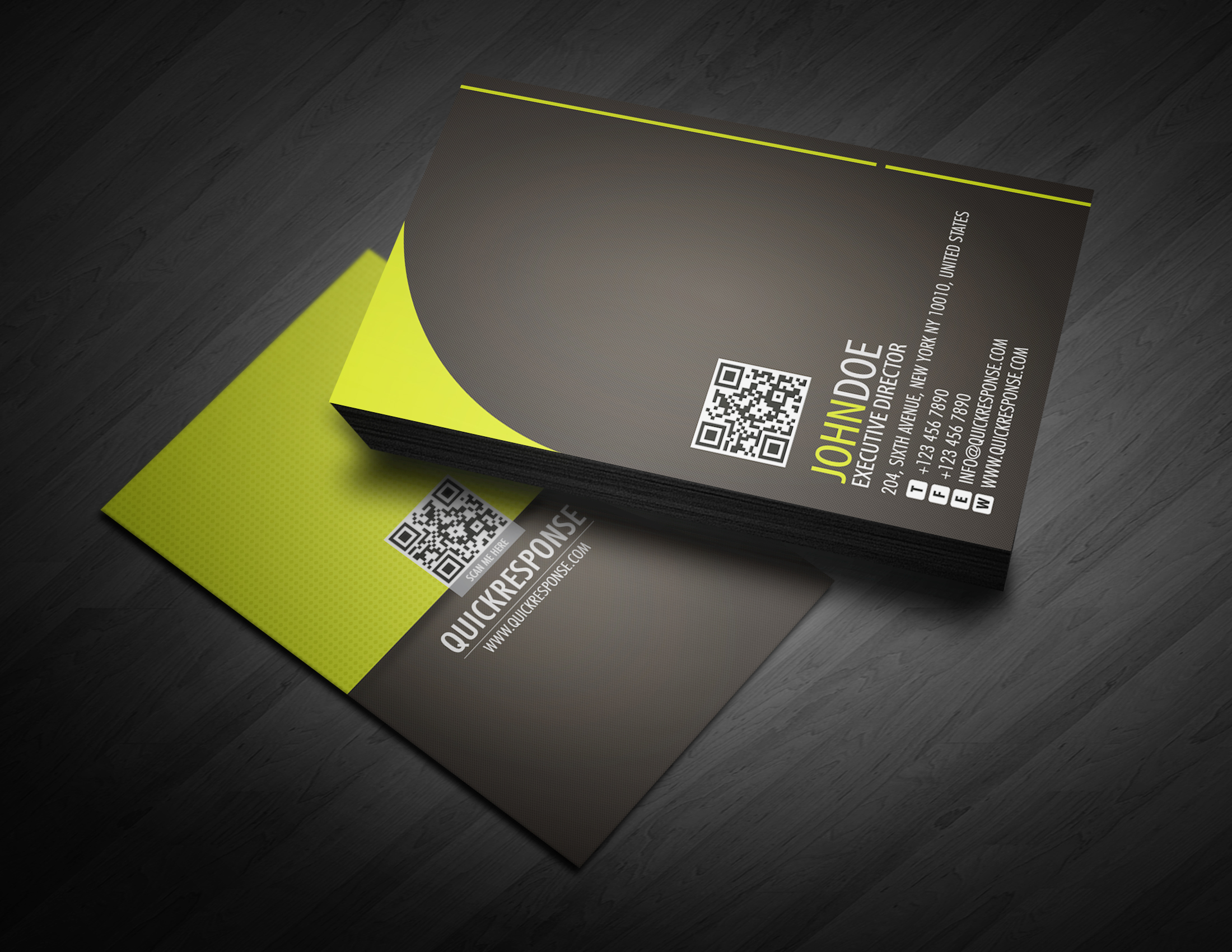Quick Response Business Card Design Business Card
