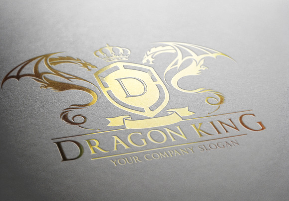 Dragon King Logo Logo Templates On Creative Market