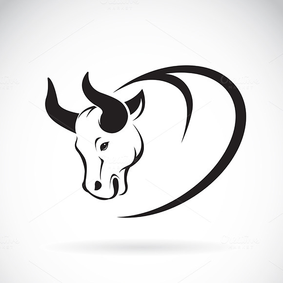 Vector Image Of An Bull Head Design Vector Image Of An Bull Head Design