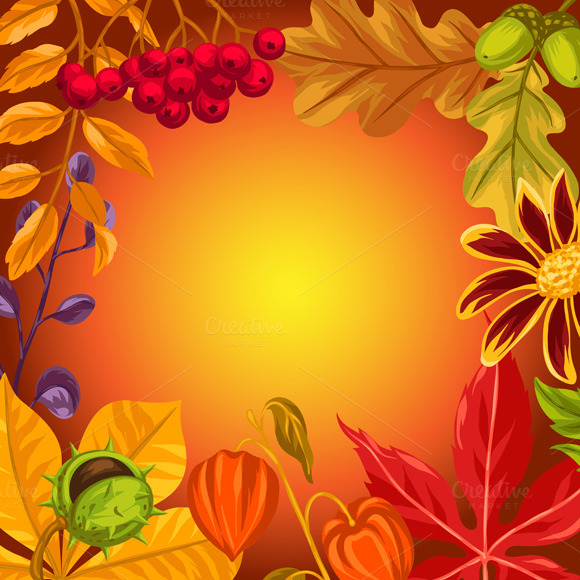 Backgrounds With Autumn Leaves