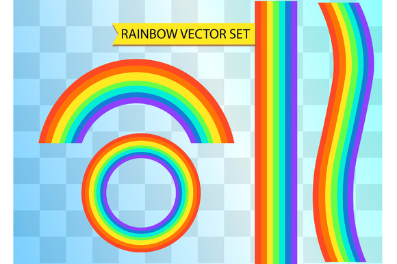 Free Word Template With Rainbow Background » Designtube - Creative