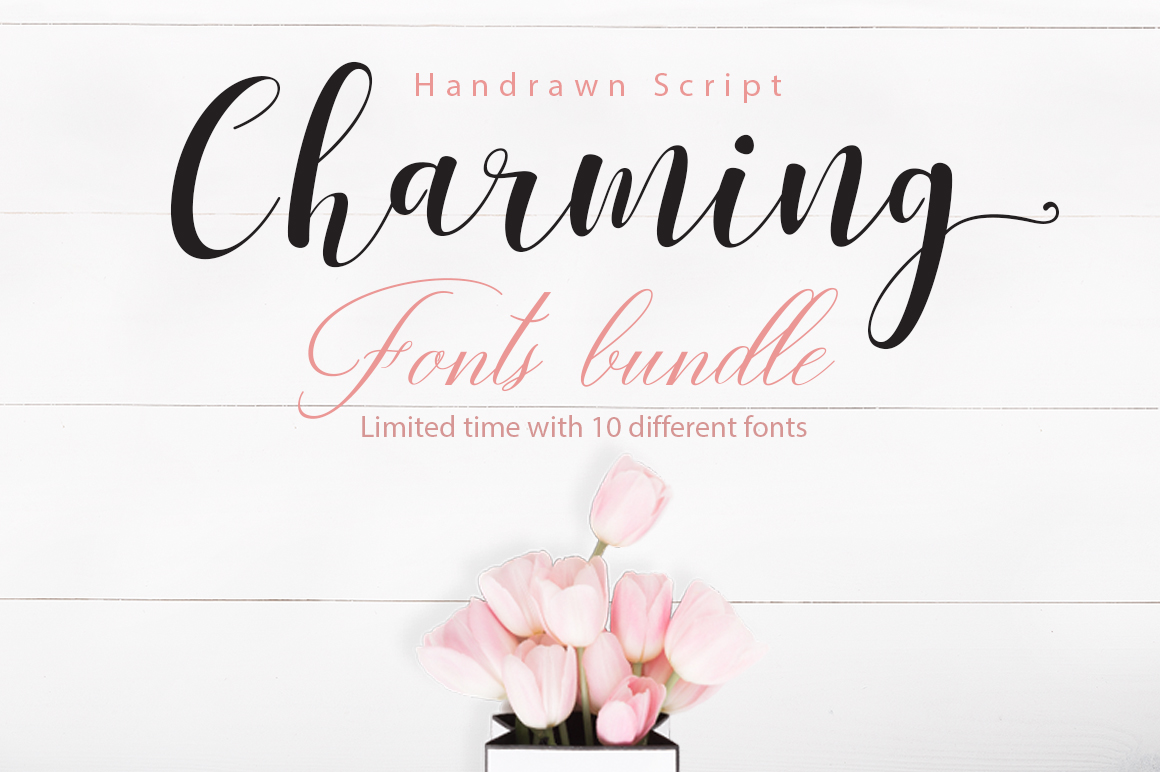 Charmed font. Available fonts