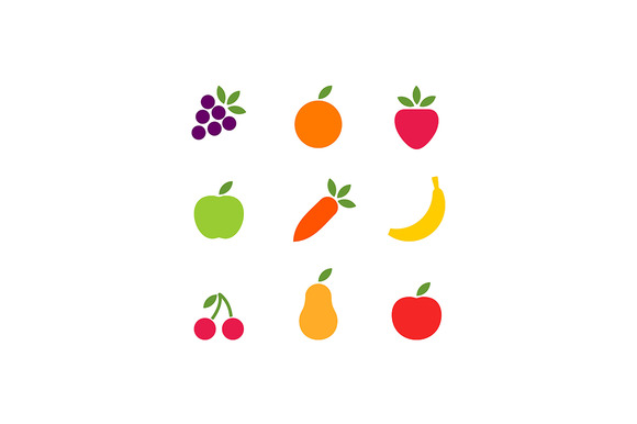 Cartoon Fruit Or Vegetable » Designtube - Creative Design Content