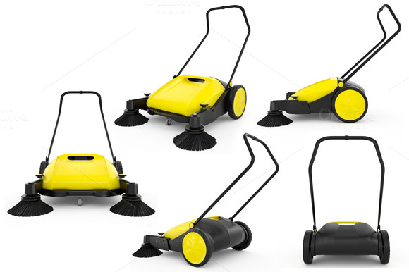 Set Sweeper Harvester Isolated